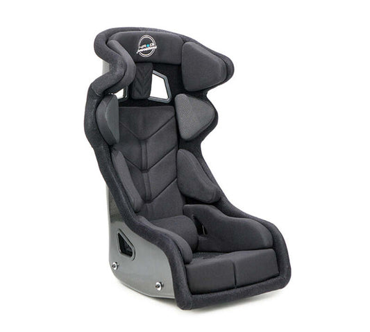 NRG FIA Competition Seat w/ Head Containment & Comp Fabric FIA Velcro Paddings - Thick Cushion (Blk)