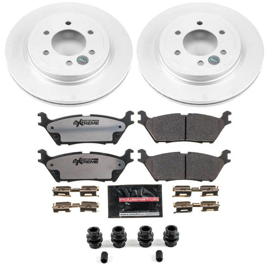 Power Stop 18-21 Ford Expedition Rear Z36 Coated Truck & Tow Brake Kit