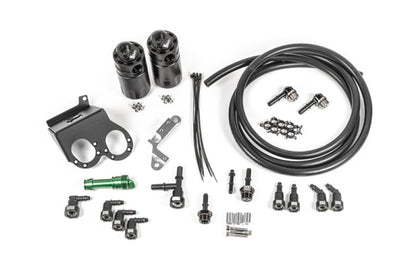 Radium Engineering 15-19 Corvette Z06 Dual Catch Can Kit Fluid Lock
