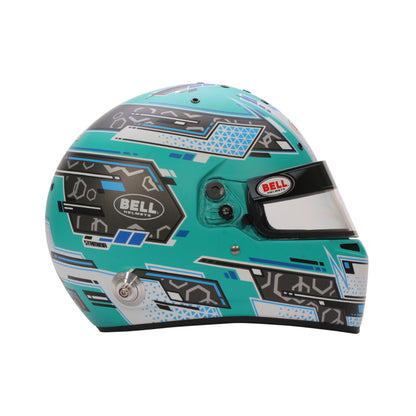 Bell Helmet Rs7 Stamina Anthracite/Aquamarine (Hans) 57(7 1/8) Fia8859-2024/Sa2025
