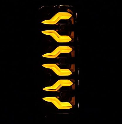 AlphaRex 87-96 Ford Bronco/F-150 Luxx-Series LED Tail Lights - Black Red
