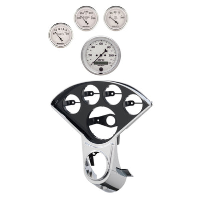Autometer Old Tyme White Direct Fit Dash Kit 55-59 Chevy Truck (1 x 3-3/8in. / 4 x 2-1/16in.)