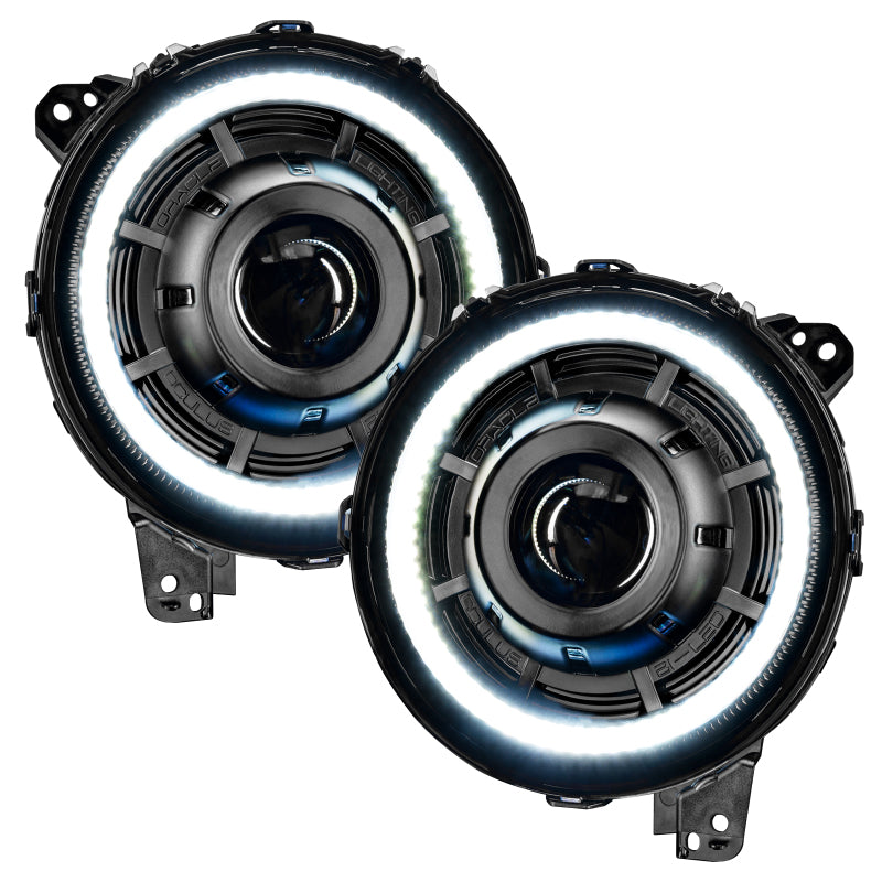 Oracle Oculus Bi-LED Projector Headlights for Jeep JL/Gladiator JT - Matte Blk - 5500K