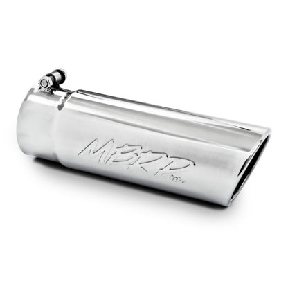 MBRP Universal Tip 4in O.D. Angled Rolled End 3.5in inlet 10 length
