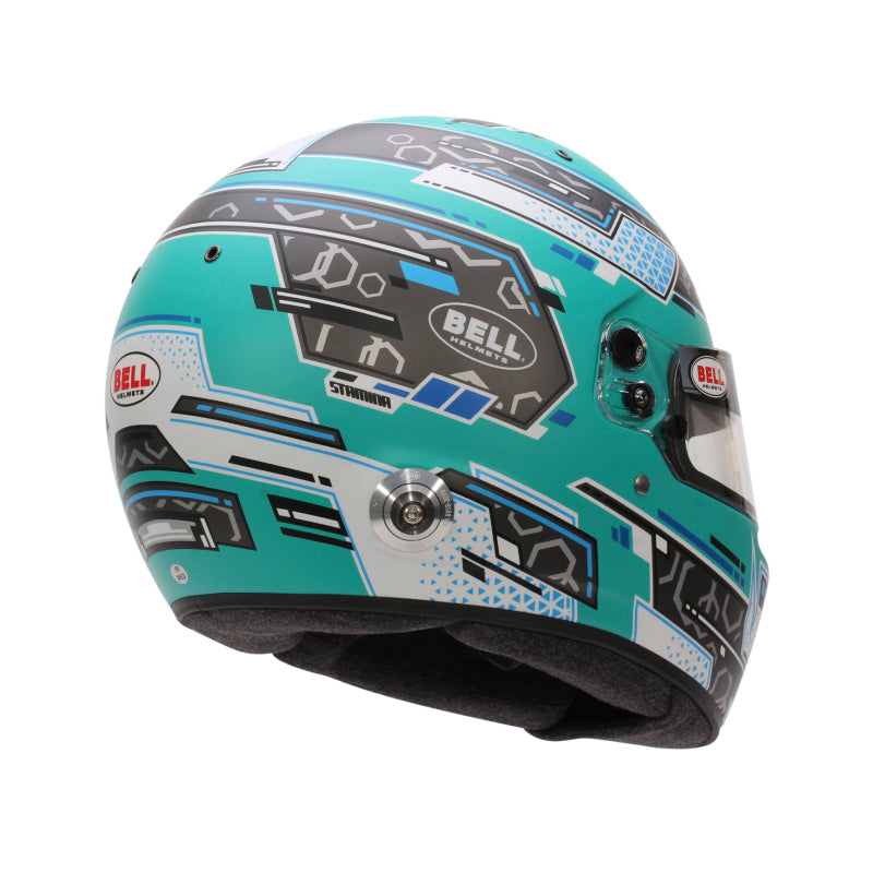 Bell Helmet Rs7 Stamina Anthracite/Aquamarine (Hans) 57(7 1/8) Fia8859-2024/Sa2025
