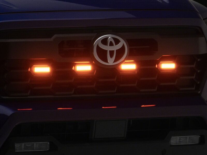 Raxiom 24-26 Toyota Tacoma Pre Runner/ TRD Off-Road/ TRD Sport Amber LED Grille Light- Amber Lens