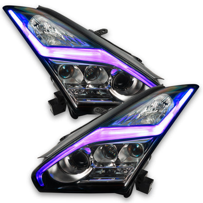 Oracle 15-21 Nissan GT-R RGB+W Lightning Bolt Headlight DRL Kit w/ BC1 Controller