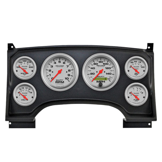 Autometer Ultra-Lite Direct Fit Dash Kit 94-97 Chevy S10 Truck (2 x 3-3/8in. / 4 x 2-1/16in.)