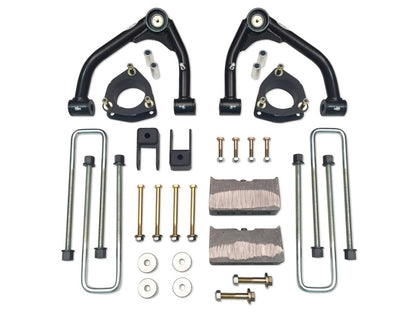 Tuff Country 14-18 Silverado 1500 4wd 4in Lift Kt (Alum/Stmpd 2 Pc Stl Up Cntrl Arm SX8000 Shocks)