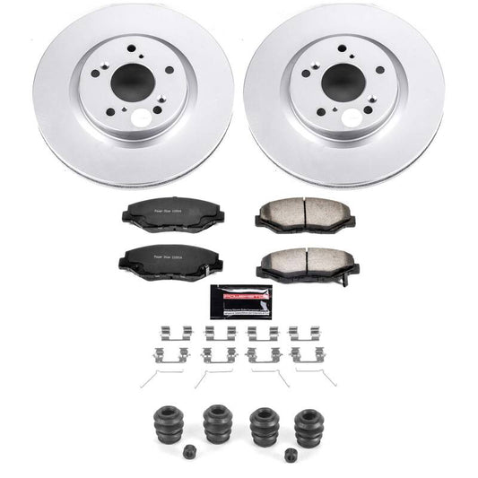 Power Stop 12-16 Honda CR-V Front Z36 Coated Truck & Tow Brake Kit