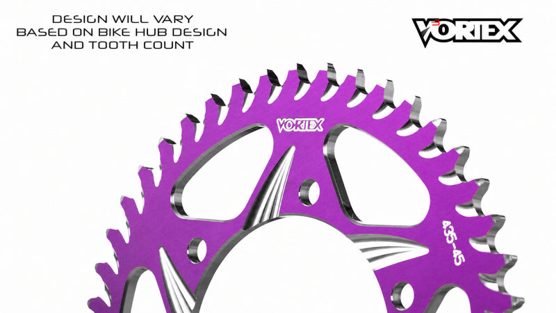 Vortex Racing 47 Tooth 520 Rear Sprocket - Purple