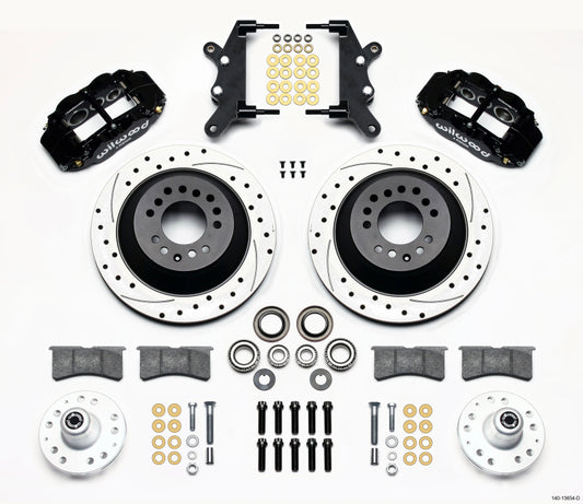Wilwood Narrow Superlite 6R Front Hub & 1PC Rtr Kit 12.88in Drilled 60-68 Ford / Mercury Full Size