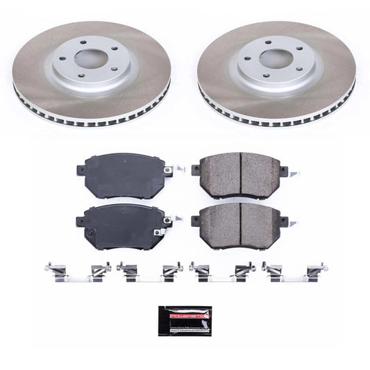 Power Stop 09-11 Nissan Murano Front Semi-Coated Rotor Kit