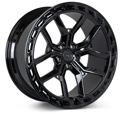 Vossen X Urban Forged UVX - 22x10.5 - ET26 - 5x120 - 72.6 - GB - Gloss Black - Defender Front