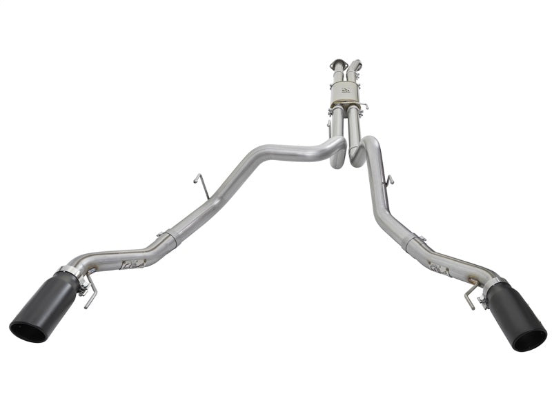 aFe MACHForce XP 3in 409-SS Exhaust Cat-Back 2017 Ford F-150 Raptor V6-3.5L (tt) w/ Black Tip