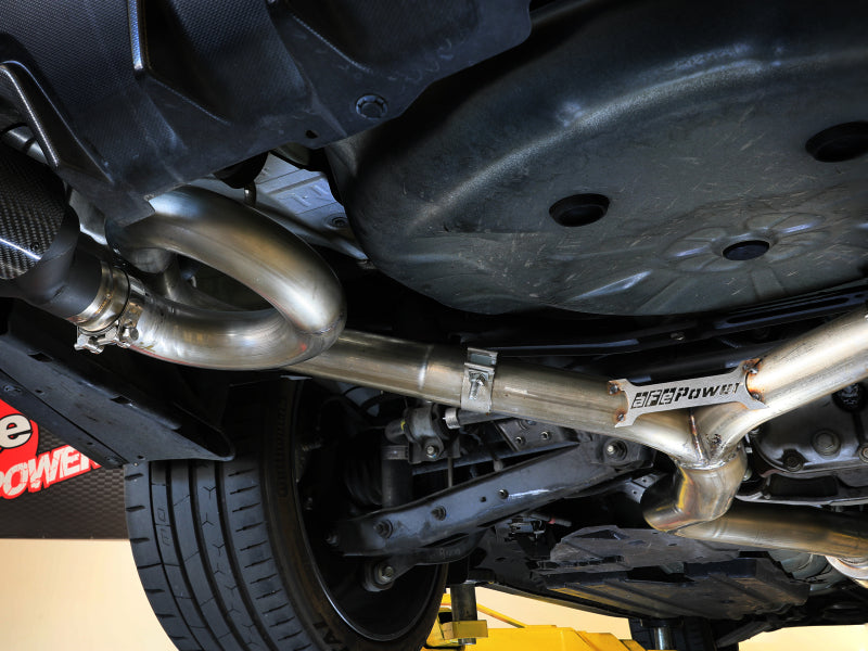 aFe Subaru WRX/STi 15-21 H4-2.0/2.5L Takeda 3in to 2-1/2in Stainless Cat-Back Exhaust Crbn Fiber Tip