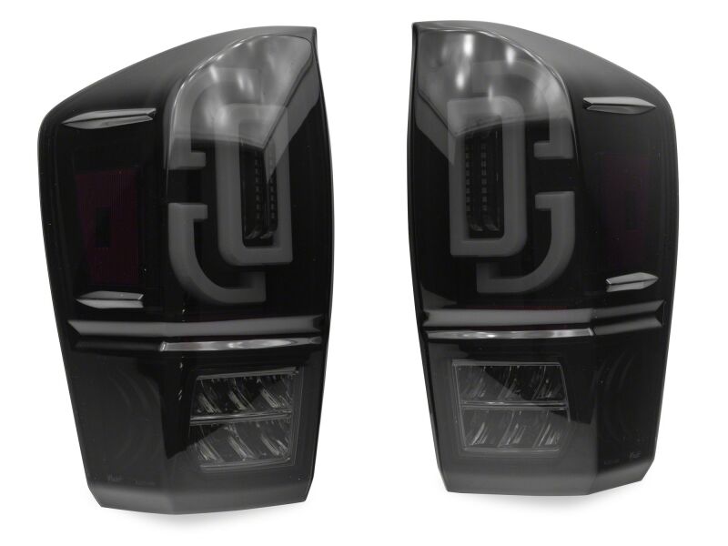 Raxiom 16-23 Toyota Tacoma XW Series Sequential LED Tail Lights- Black Housing/ Smoked Lens