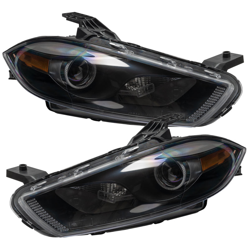 Oracle 13-14 Dodge Dart (HID Style) SMD HL - Black - ColorSHIFT