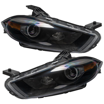 Oracle 13-14 Dodge Dart (HID Style) SMD HL - Black - ColorSHIFT w/ 2.0 Controller