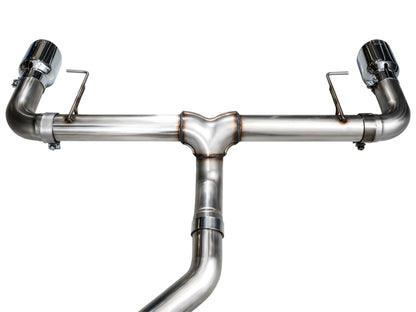 AWE Tuning 19-23 BMW 330i / 21-23 BMW 430i Base G2X Track Edition Axle-Back Exhaust - Chrome Silver