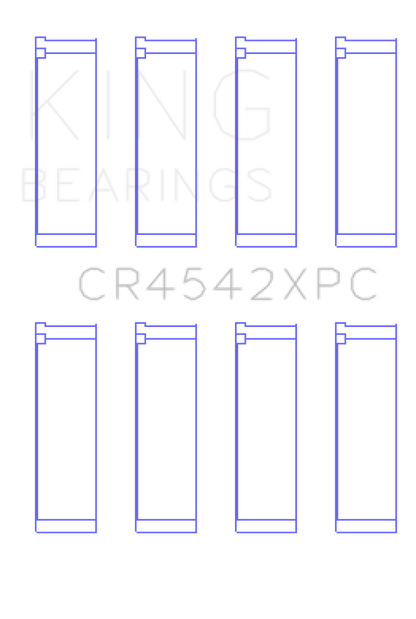 King Engine Bearings Honda K-Series pMaxKote Performance Rod Bearing Set - Size STDX