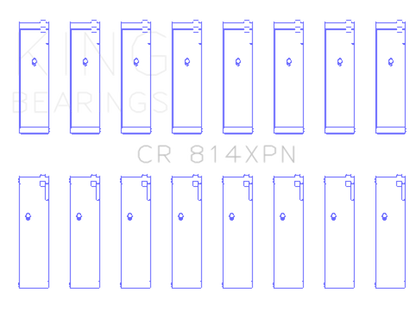 King Engine Bearings Ford 351ci 5.8L 16V (size 010) Connecting Rod Bearing Set