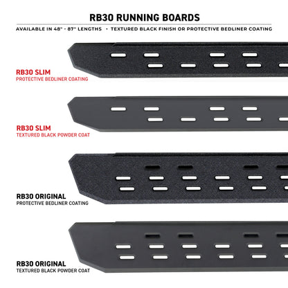 Go Rhino 19-25 RAM 1500 RB30 Slim Running Board Kit w/ Brackets