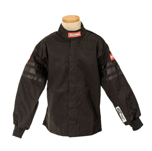 RaceQuip Black Trim SFI-1 JR. Jacket - Kids XXL