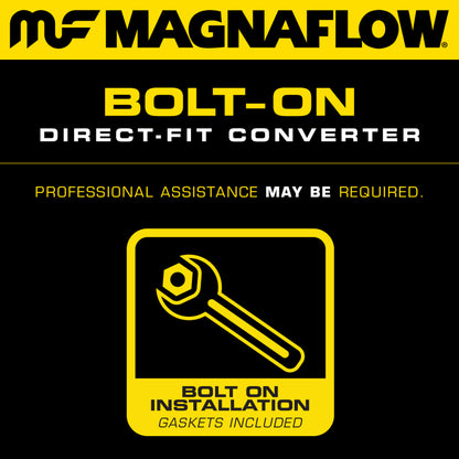 MagnaFlow Direct Fit Catalytic Converter 88-90 Honda CRX 1.5 front