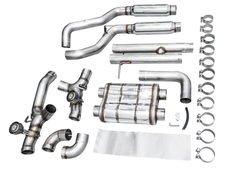 AWE Tuning 21+ Wrangler 392 Switchpath Cat-Back Exhaust- Quad BashGuards