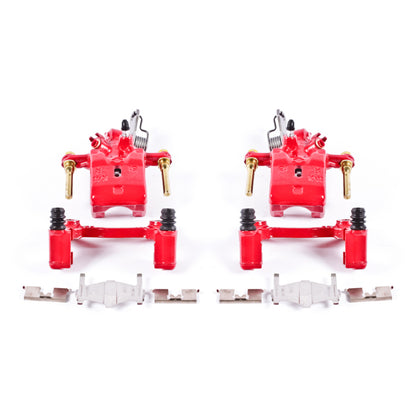 Power Stop 96-01 Infiniti I30 Rear Red Calipers w/Brackets - Pair