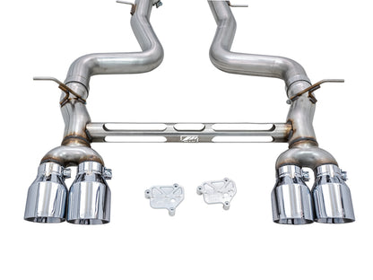 AWE Tuning BMW F8X M3/M4 Track Edition Cat-Back Exhaust - Chrome Silver Tips