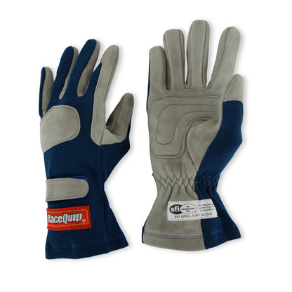RaceQuip Blue 1-Layer SFI-1 Glove - Large