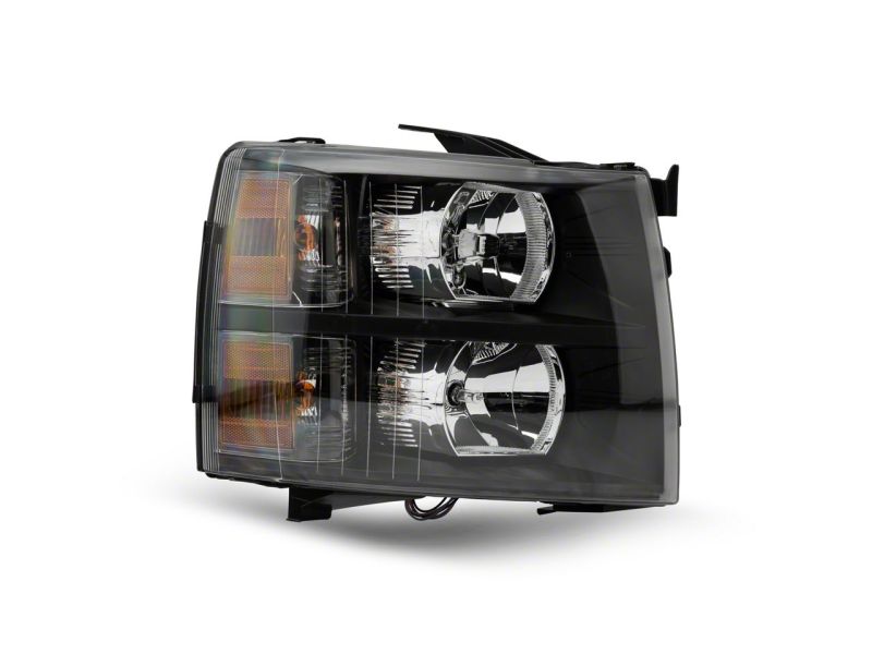 Raxiom 07-13 Chevrolet Silverado 1500 Euro Headlights- Black Housing (Clear Lens)