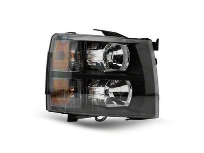 Raxiom 07-13 Chevrolet Silverado 1500 Euro Headlights- Black Housing (Clear Lens)