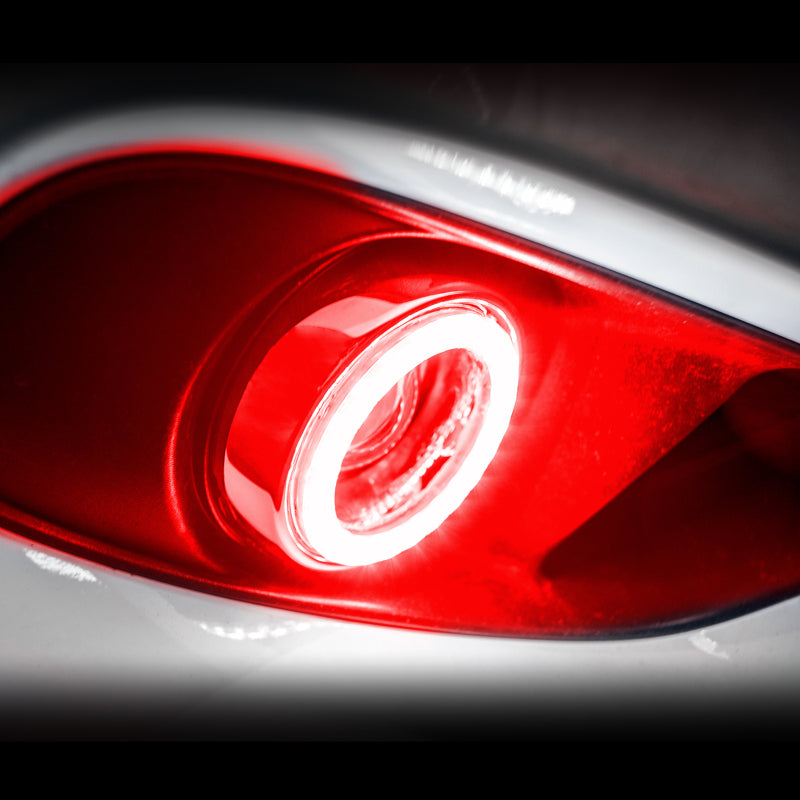 Oracle 13-16 Dodge Dart Surface Mount LED Projector Fog Light Halo Kit - Red