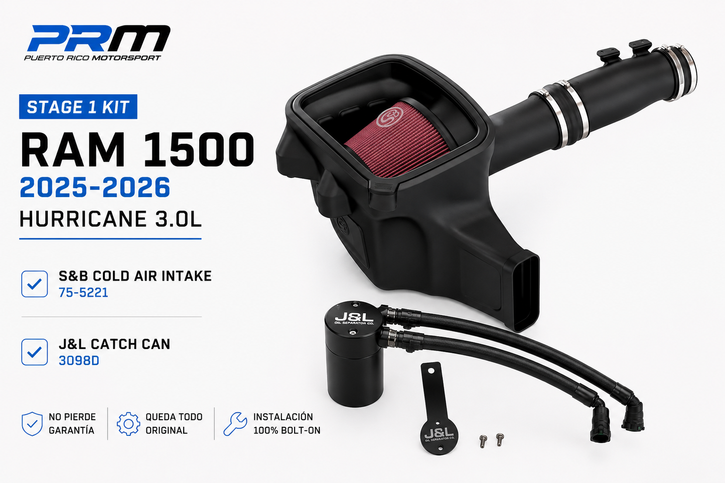 PRM Stage 1 Kit | RAM 1500 Hurricane 3.0L 2025-2026