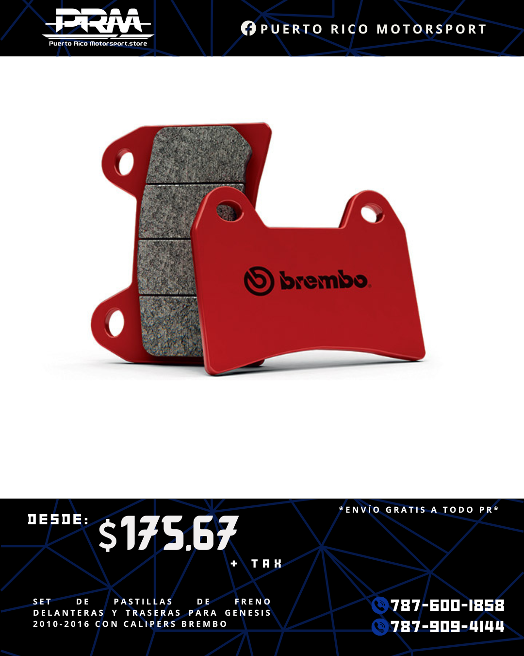 Genesis Coupe Pads Brembo