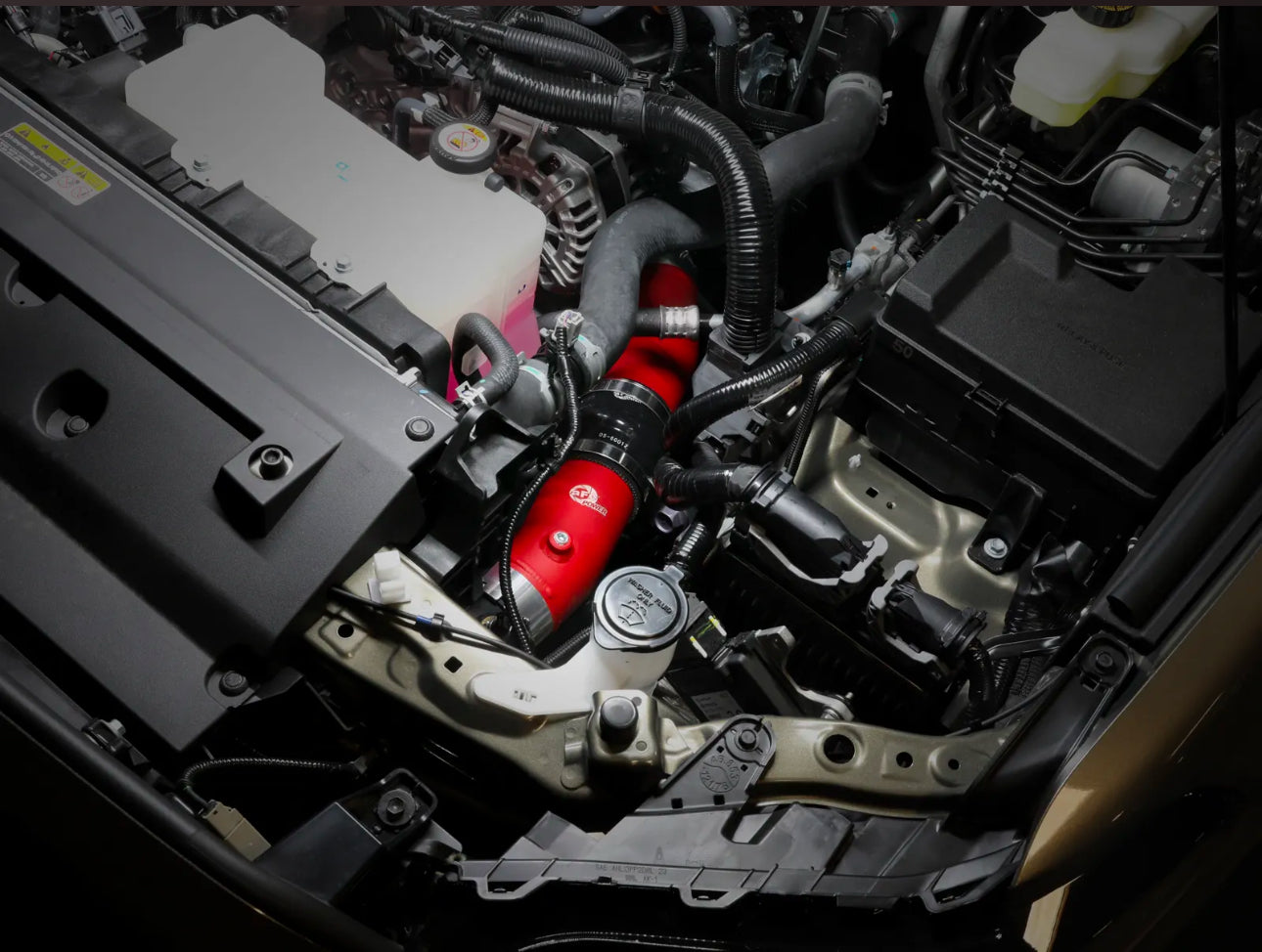 aFe 2024+ Toyota Tacoma BladeRunner  2.5in & 3in Aluminum Hot & Cold Charge Pipe Kit - Red