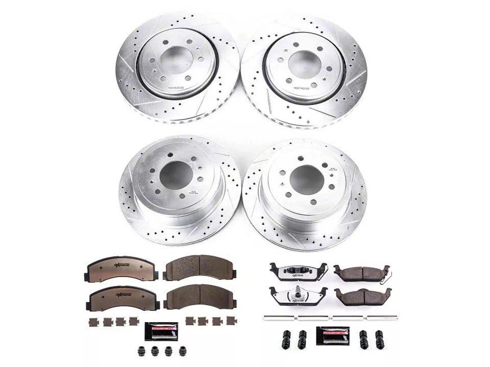 Power Stop 2018 Ford Expedition Front & Rear Z36 Truck & Tow Brake Kit