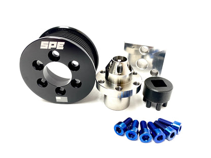 SPE MOTORSPORT GT500 & RAPTOR R PULLEY KIT W/STAINLESS HUB & INSTALL TOOL