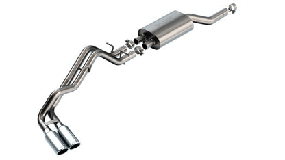 Borla 2024+ Ford Ranger XLT S Type Catback System - Black Chrome Tip