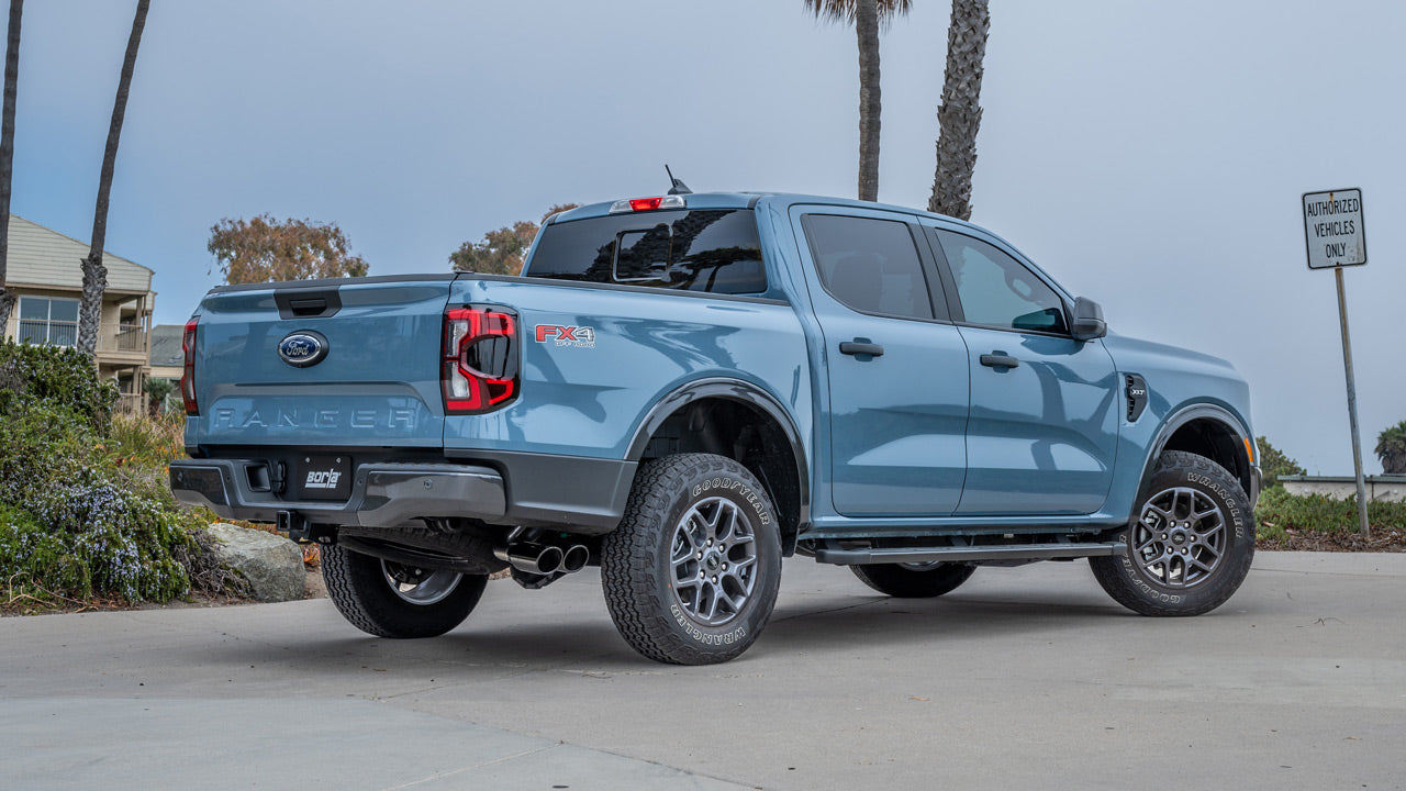 Borla 2024+ Ford Ranger XLT S Type Catback System - Black Chrome Tip