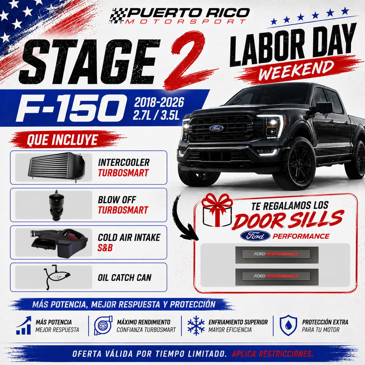 STAGE 2 Kit for F-150 2.7/3.5 (2015-2026)