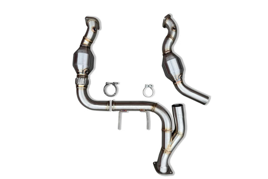 CVF Stainless Steel Catted Downpipes F-150 2024+ 2.7L
