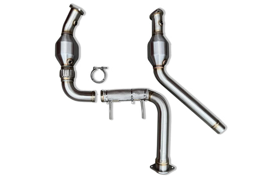 CVF Stainless Steel Downpipes F-150 Raptor 3.5L (2021-2023)