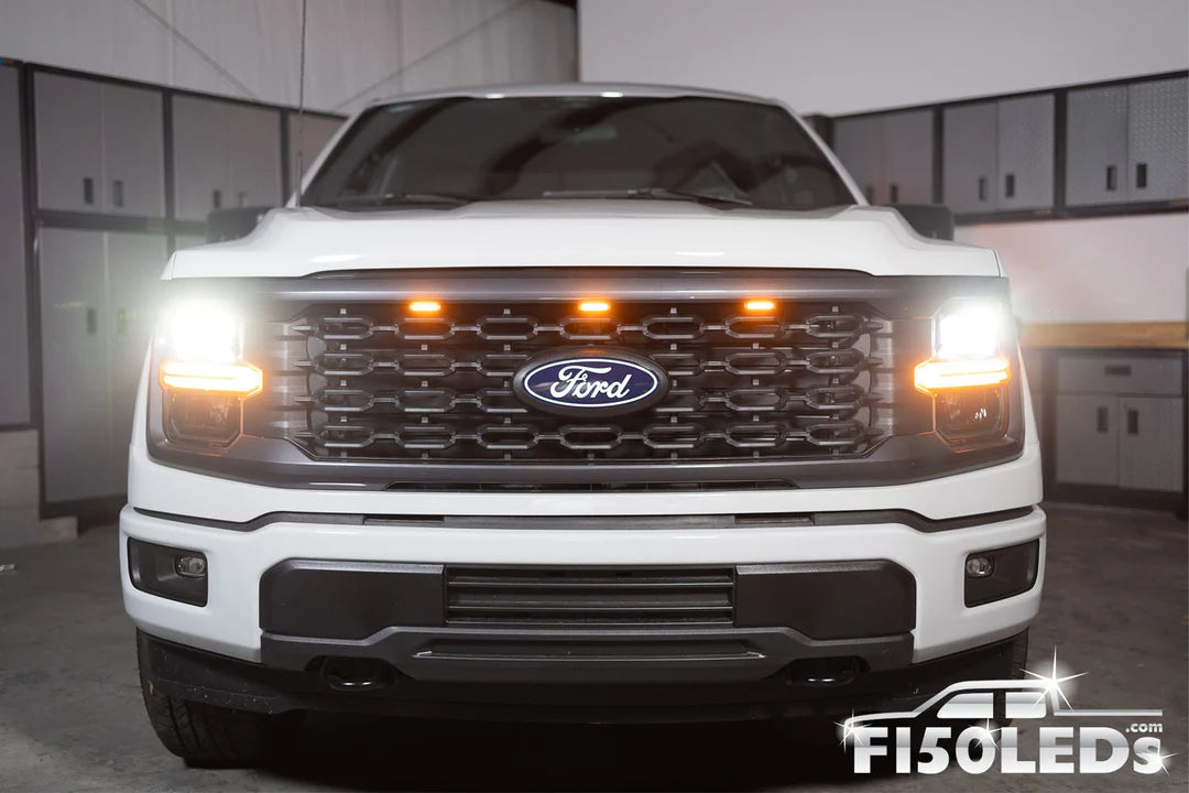 AMBER GRILLE LED MARKER LIGHTS | 2024+ F-150