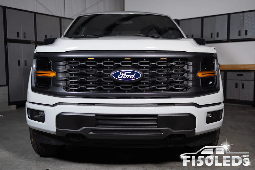 AMBER GRILLE LED MARKER LIGHTS | 2024+ F-150