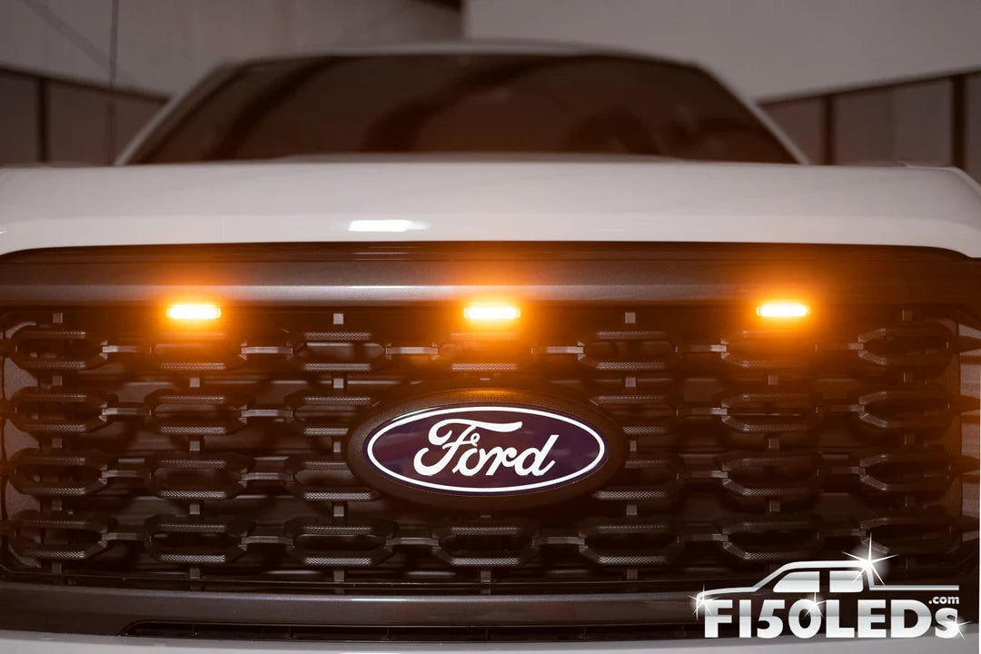 AMBER GRILLE LED MARKER LIGHTS | 2024+ F-150
