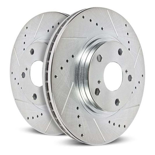 Power Stop 22-24 Acura MDX Front Drilled & Slotted Rotor - Pair
